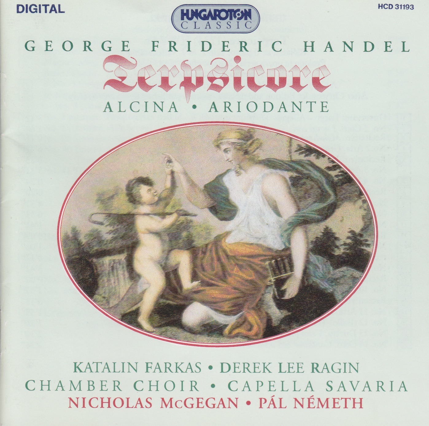 Teprsicore, Alcina, Ariodante album cover