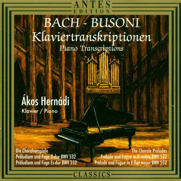Klaviertranskriptionen Von Bach & Busoni (Piano Transcriptions) album cover