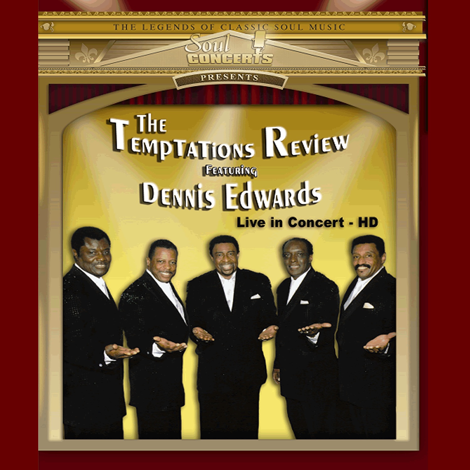 Temptations Review Featuring Dennis Edwards: Live In Concert album cover
