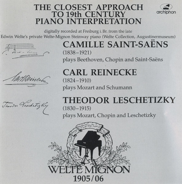 19th Century Pianists On Welte Mignon album cover