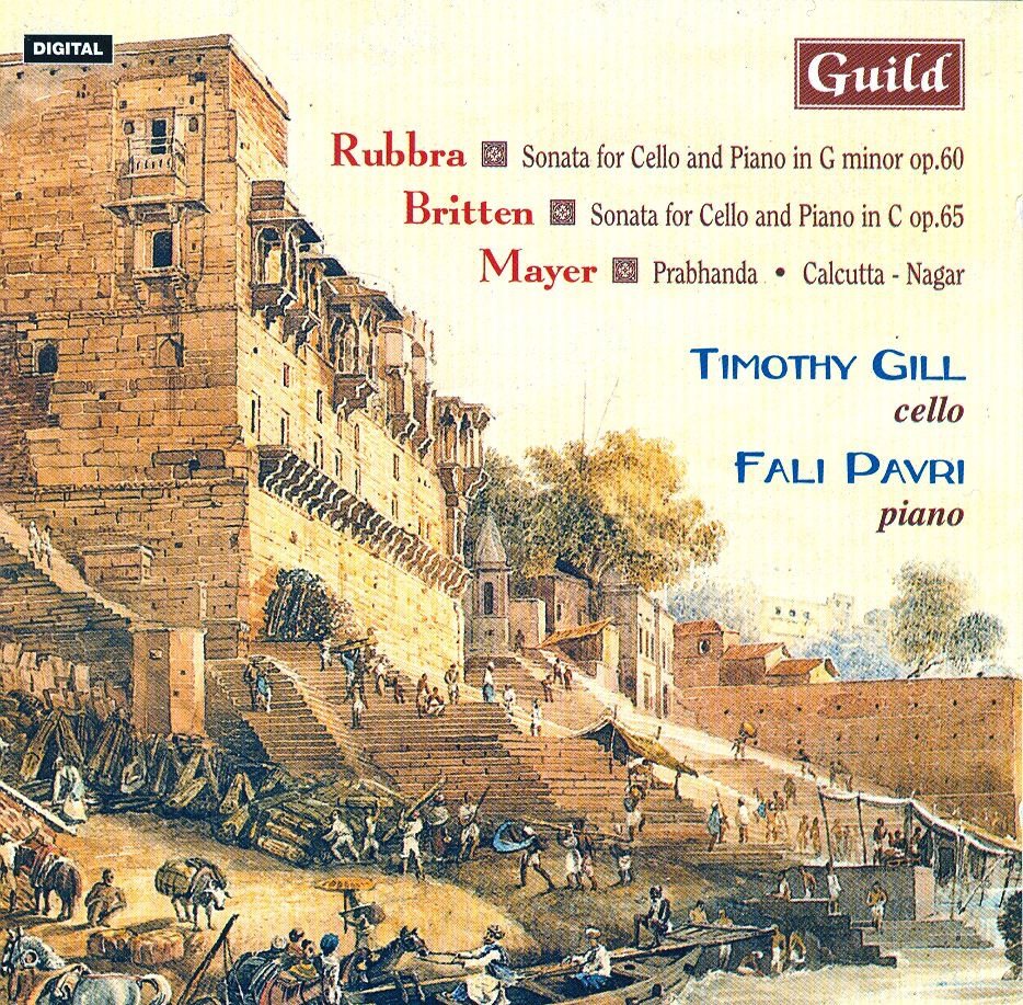 Cello and Piano Music by Mayer, Rubbra and Britten album cover