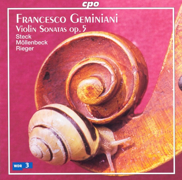 Geminiani: Violin Sonatas, Op. 5 (Arr. from Cello Sonatas, Op. 5) album cover