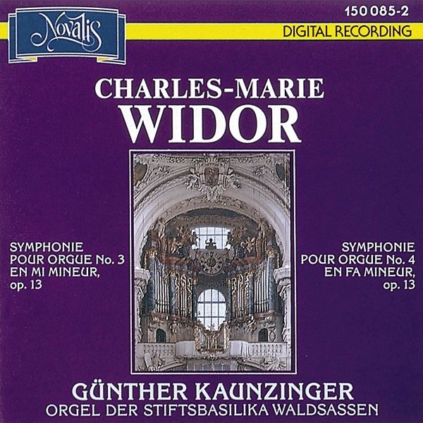 Widor: Organ Symphonies Nos. 3 and 4, Op. 13 album cover