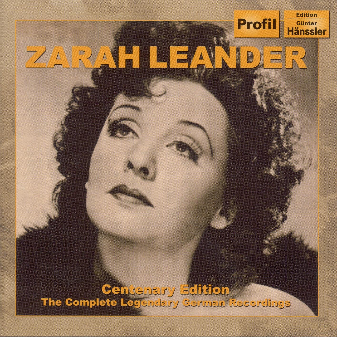 Leander, Zarah: Centenary Edition - the Complete Legendary German ...