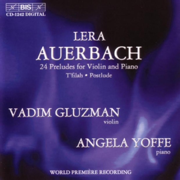 Auerbach: Twenty Four Preludes for Violin and Piano album cover