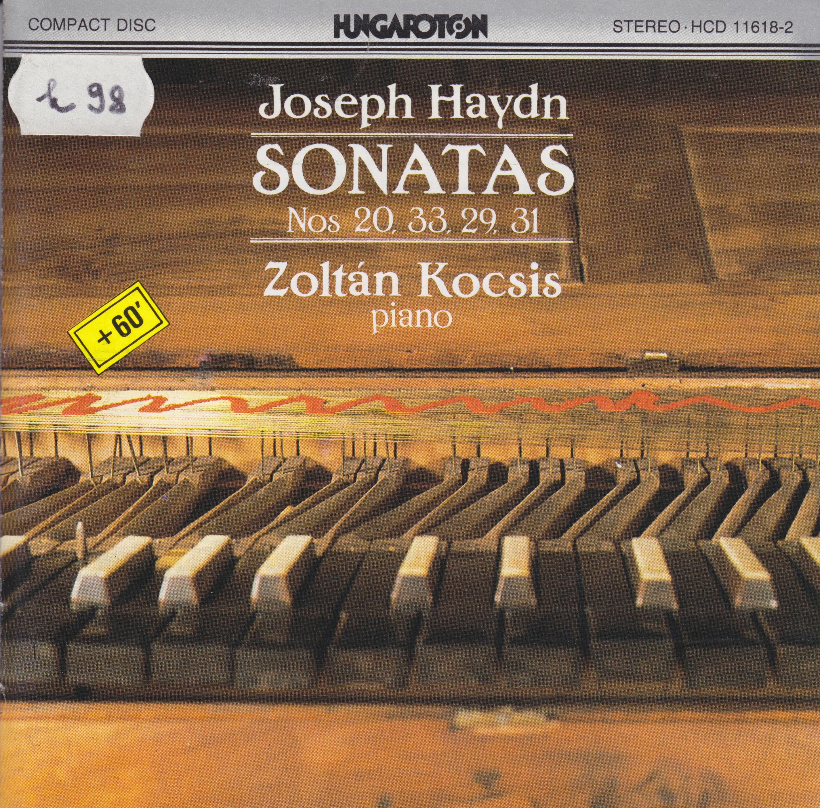 J. Haydn: Sonatas (Nos 20, 33, 29, 31) album cover