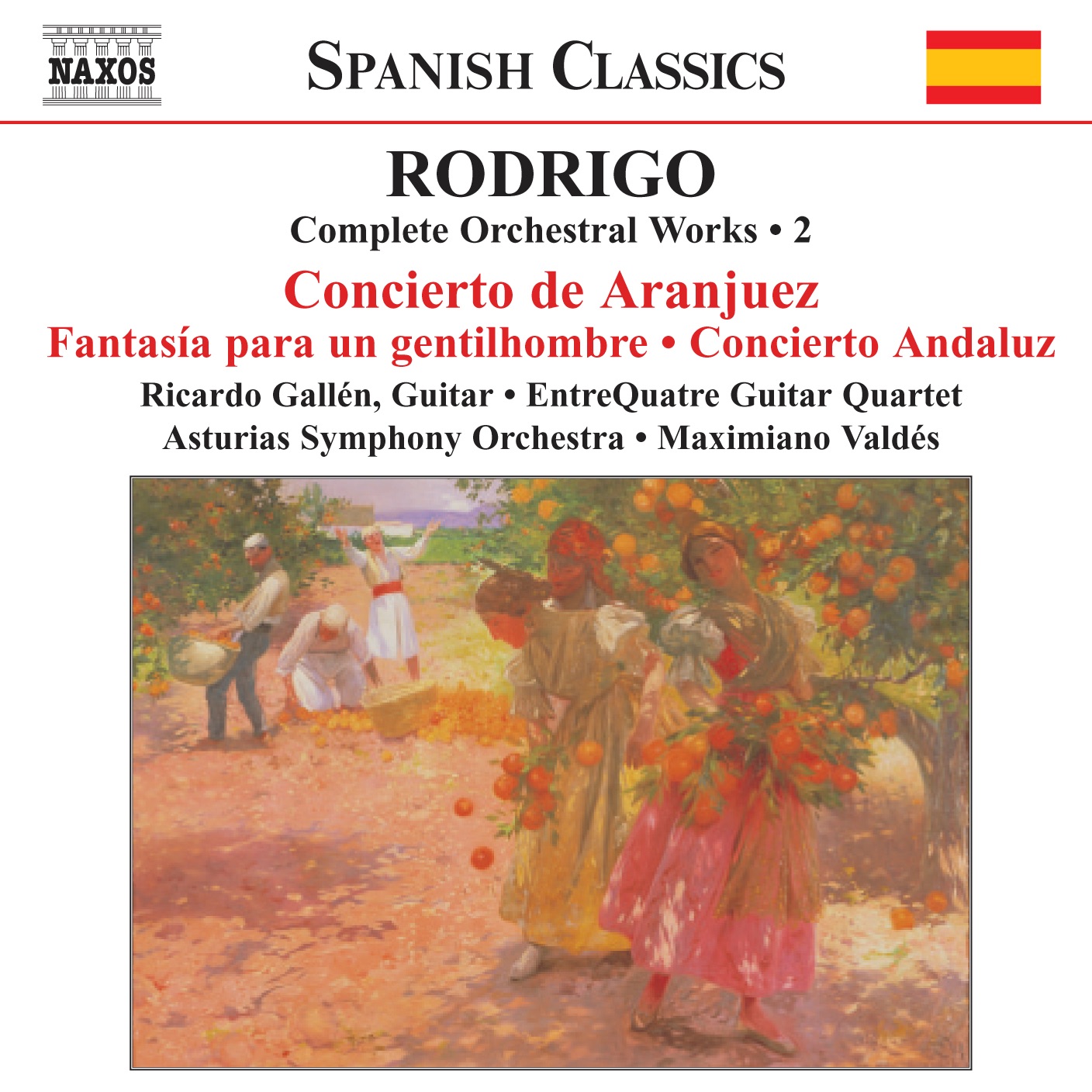 Rodrigo: Concierto De Aranjuez - Concierto Andaluz (Complete Orchestral Works, Vol. 2) album cover