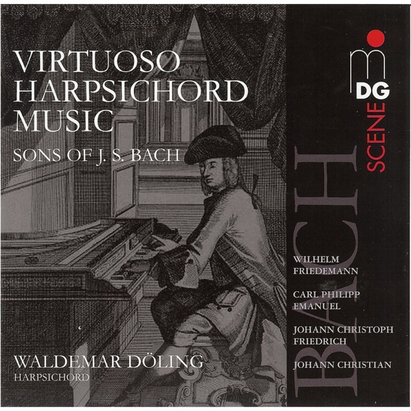 Virtuoso Harpsichord Music (Sons of J. S. Bach) album cover