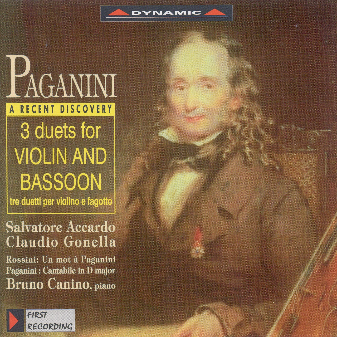 Paganini: Duets for Violin and Bassoon & Cantabile in D Major - Rossini: Un Mot a Paganini album cover