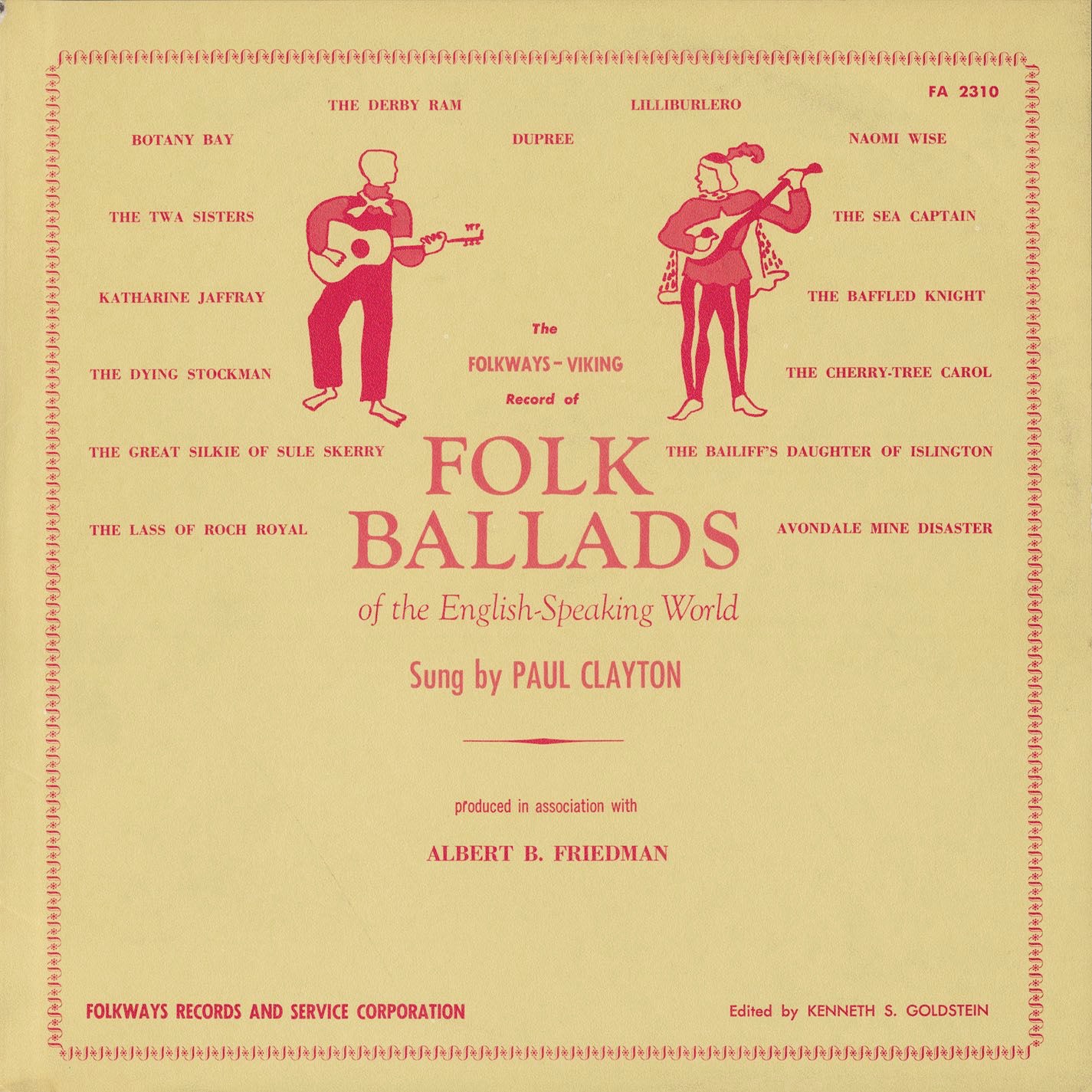 Folk Ballads of the English-Speaking World album cover