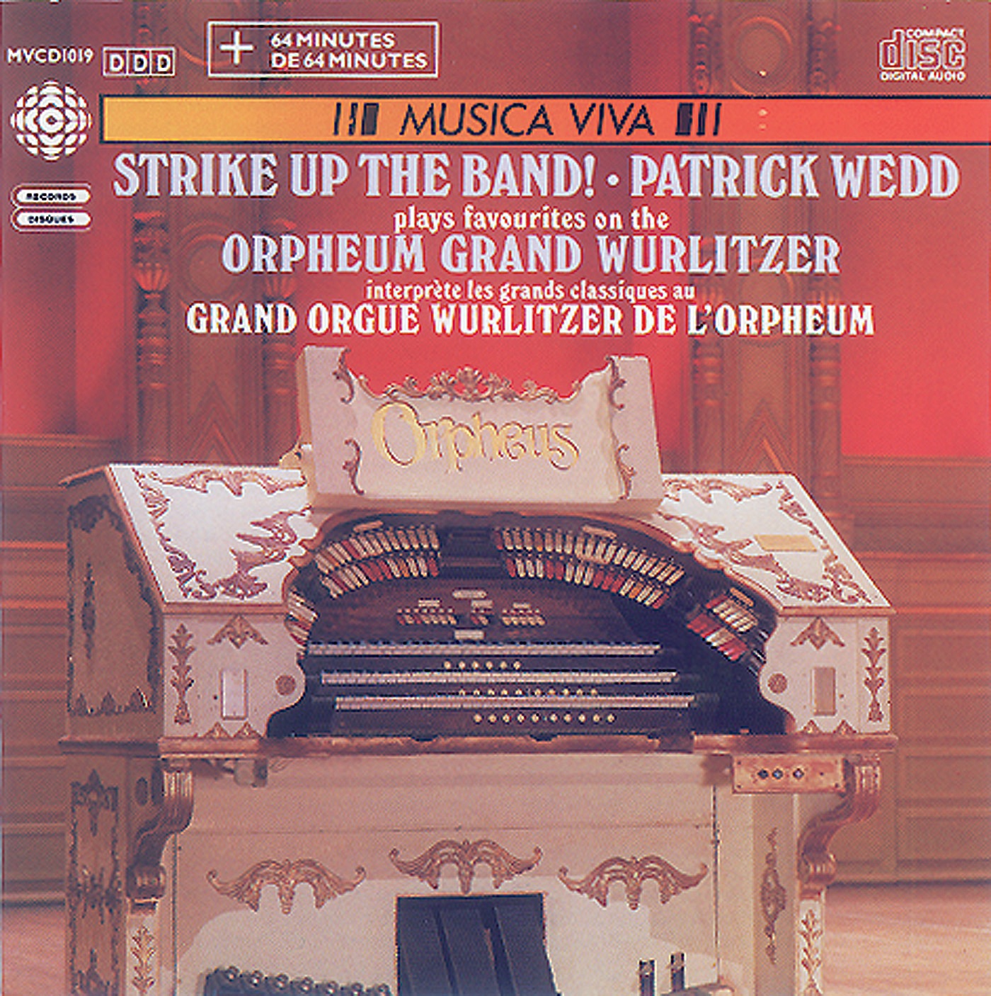 Organ Favorites On Vancouver's Orpheum Grand Wurlitzer album cover