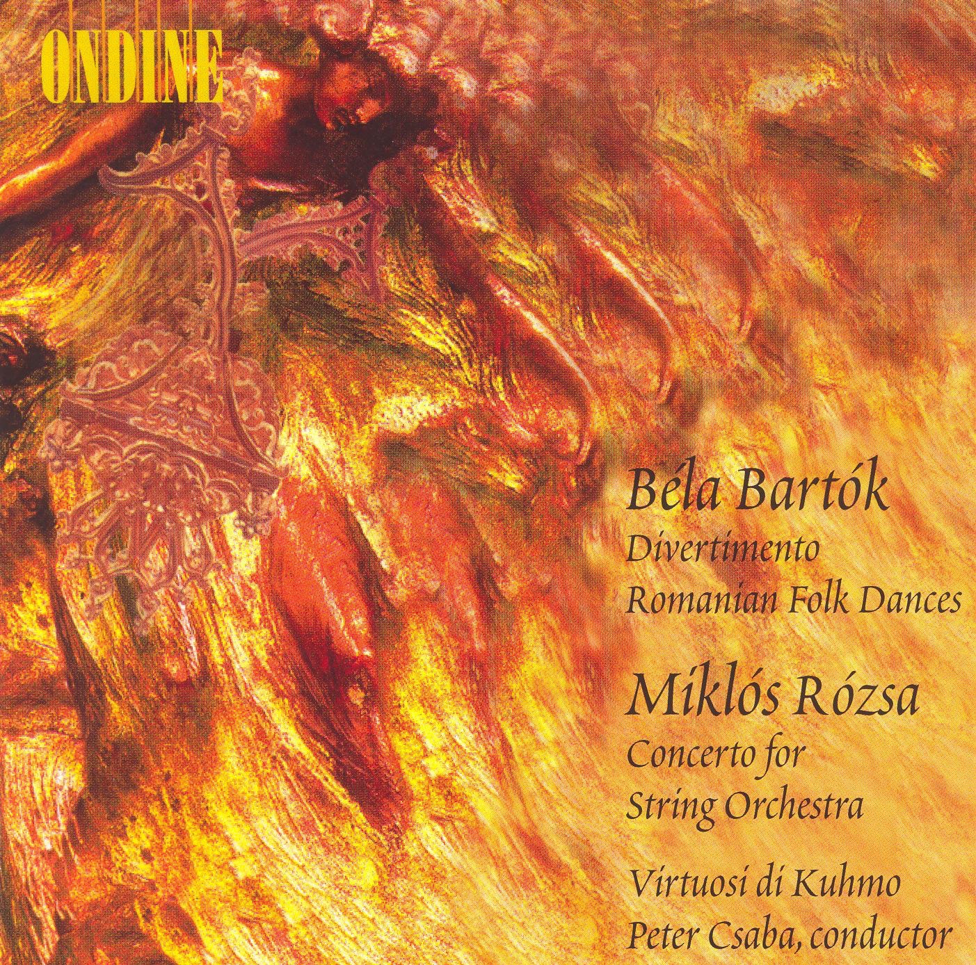Bartok: Divertimento, Romanian Folk Dances - Rozsa, M: Concerto for Strings album cover