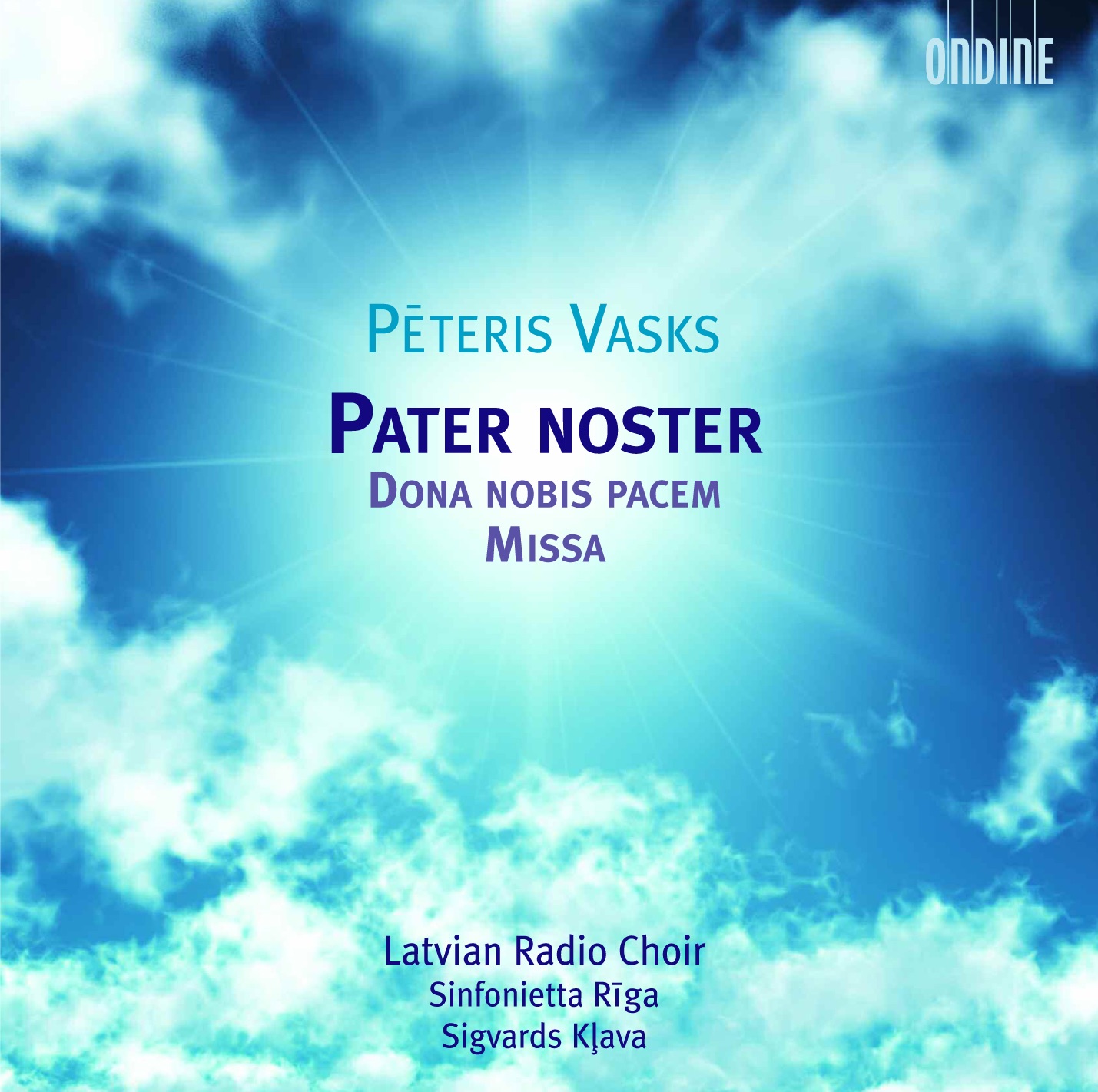 Vasks: Pater Noster, Dona Nobis Pacem, Mass album cover