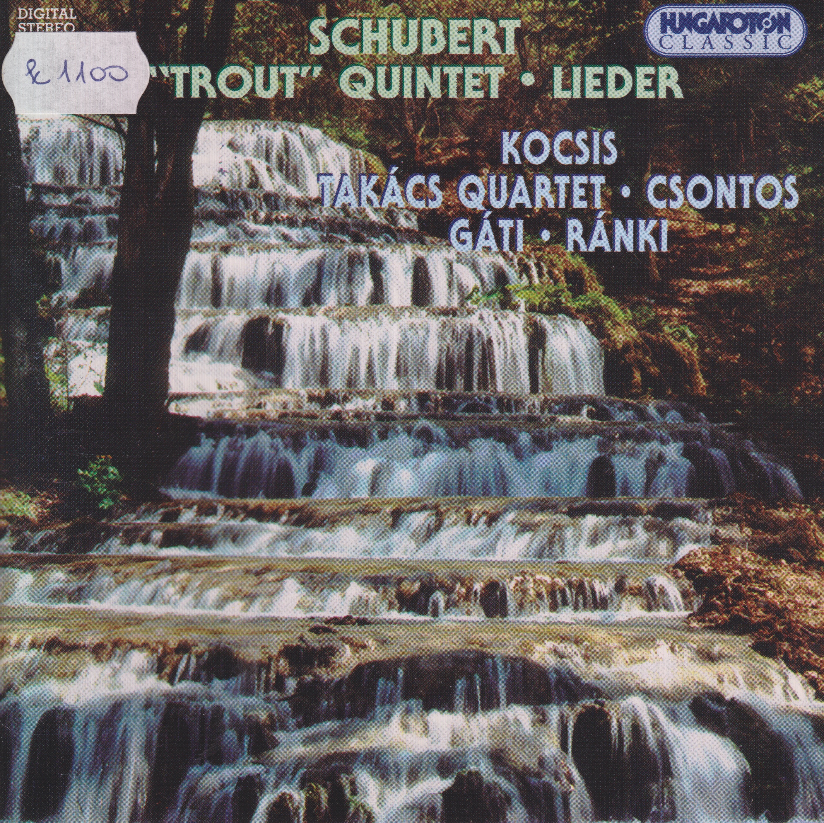 F. Schubert: Piano quintet - The Throut, Lieder album cover