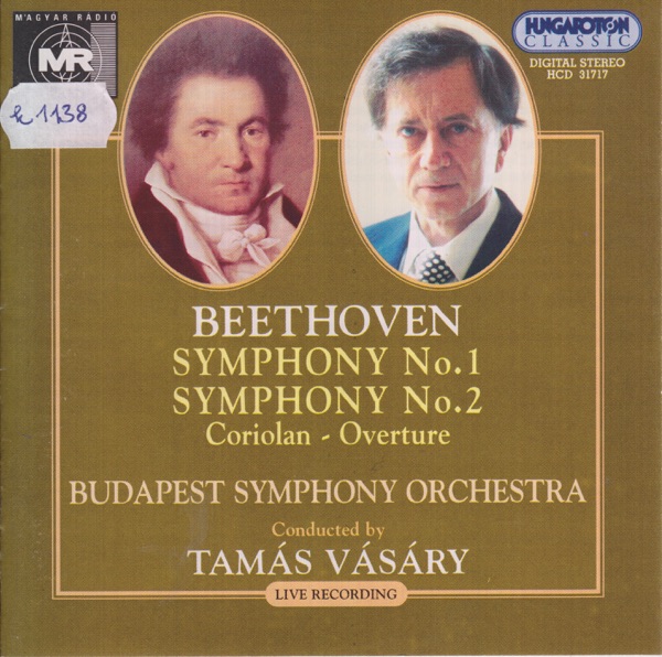 Beethoven: Symphonies Nos. 1-2 - Coriolan-Overture Op.62 album cover