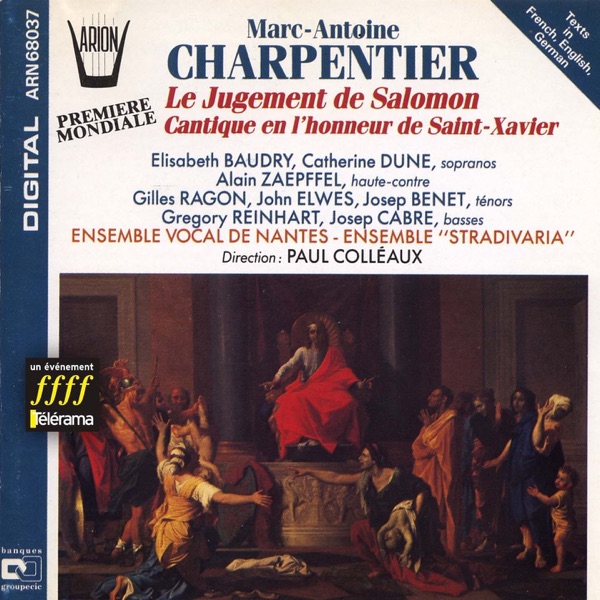 Charpentier : Le Jugement de Salomon  Cantique en l'honneur de Saint-Xavier album cover