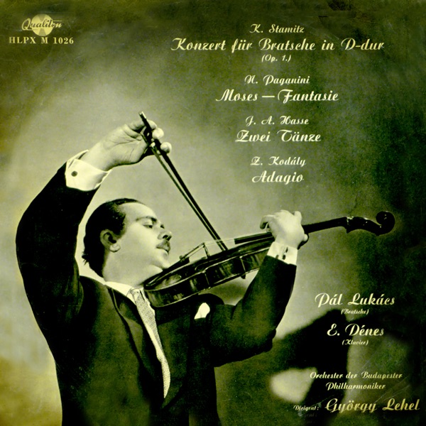 Konzert für Bratsche in D-dur - Moses-Fantasie - Zwei Tanze - Adagio (Hungaroton Classics album cover
