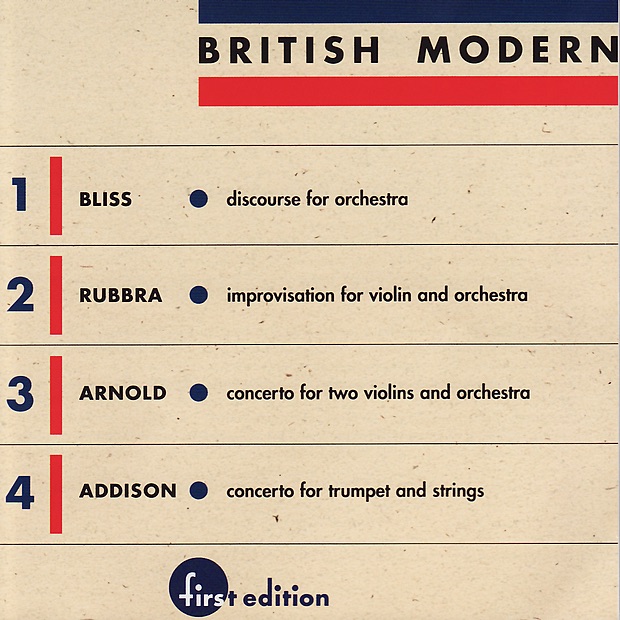 Bliss, Rubbra, Arnold, Addison: British Modern Vol. 1 album cover