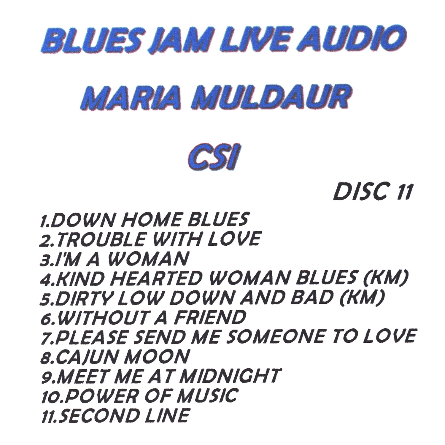 Blues Jam Live Audio: Maria Muldaur album cover
