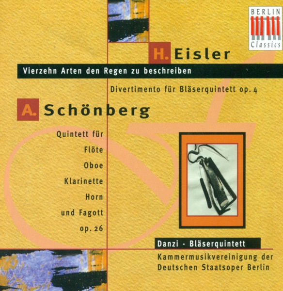 Eisler: Divertimento, Op. 4 & 14 Arten, Den Regen Zu Beschreiben - Schönberg: Wind Quintet, Op. 26 album cover