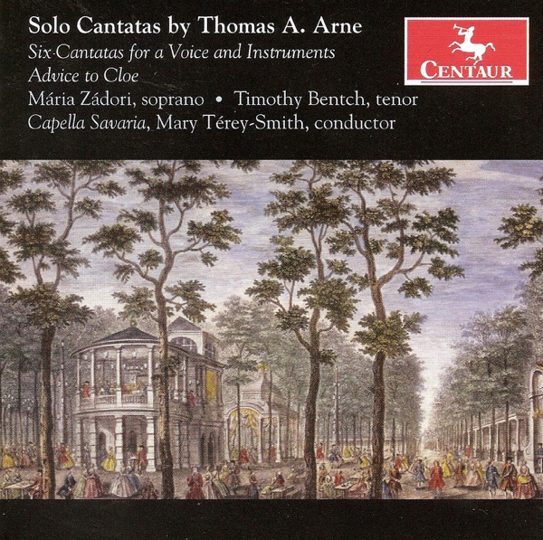 Aure, T.A.: Cantatas - The School of Anacreon - Delia - Frolick and Free - The Morning - Lydia - Bac album cover