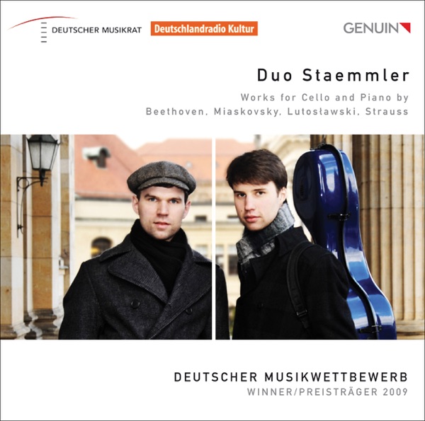 Duo Staemmler - Works for Cello and Piano by Beethoven, Myaskovsky, Lutoslawski, Strauss album cover