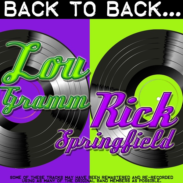 Back To Back: Lou Gramm & Rick Springfield album cover