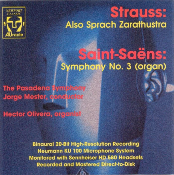 Strauss: Also Sprach Zarathustra - Saint-Saens: Symphony No. 3 album cover