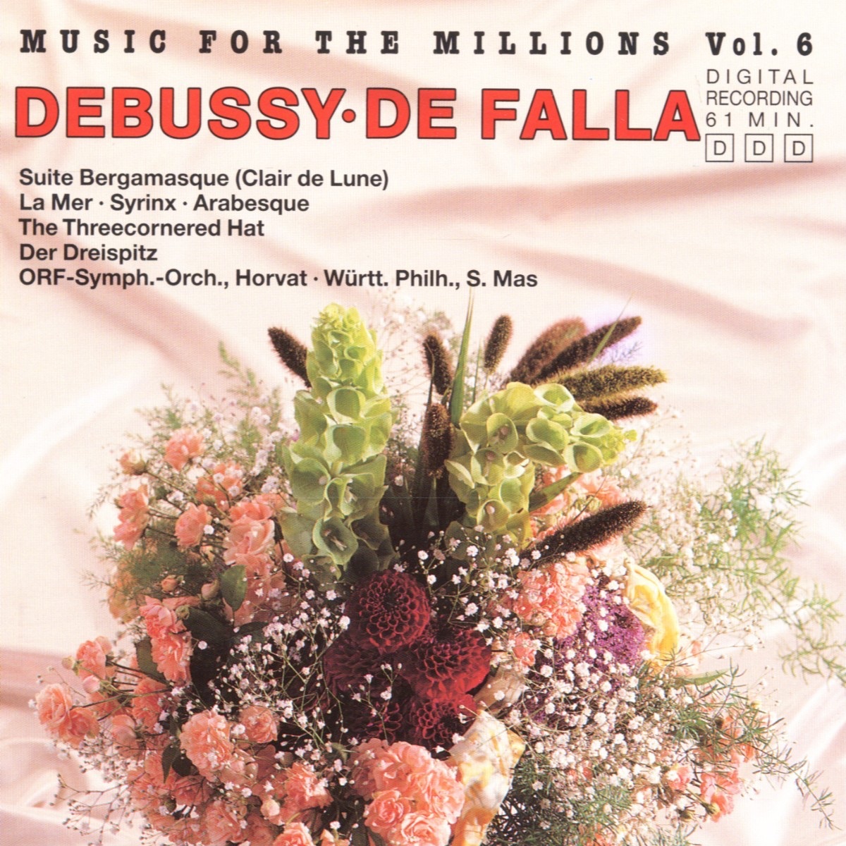 Music for the Millions, Vol. 6: Debussy & De Falla album cover