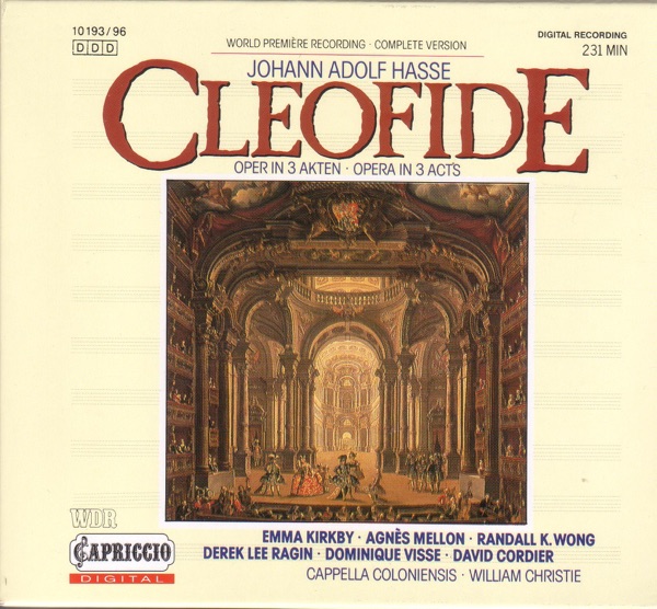 Hasse: Cleofide (Opera) [Kirby] album cover