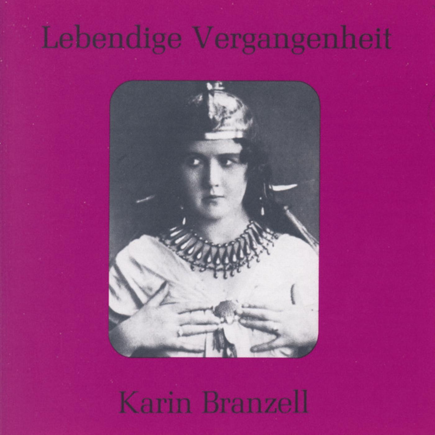 Lebendige Vergangenheit - Karin Branzell album cover
