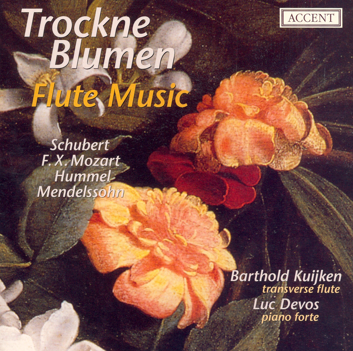 Schubert, Mozart, Hummel & Mendelssohn: Flute Music album cover