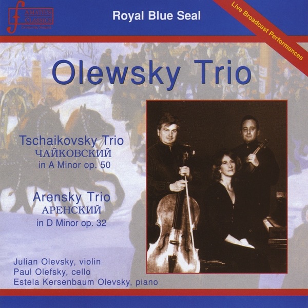 Olewsky Trio Performing the Tchaikovsky and Arensky Trios album cover