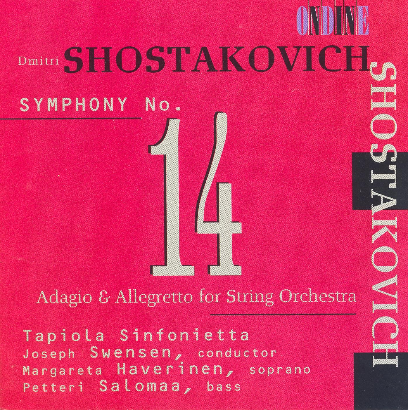 Shostakovich: Symphony No. 14 & Adagio and Allegretto album cover