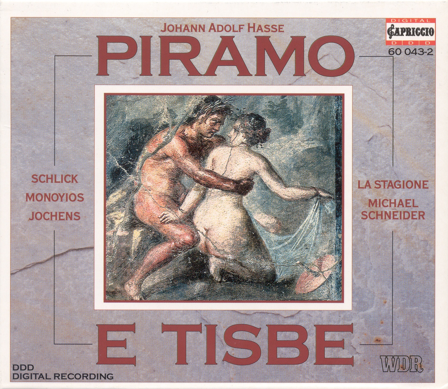 Hasse, J.A.: Piramo E Tisbe [Opera] album cover