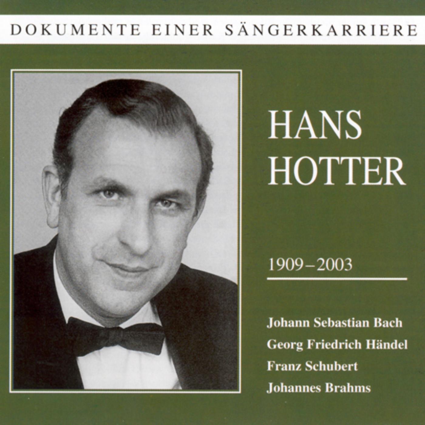 Hans Hotter In Großen Szenen album cover