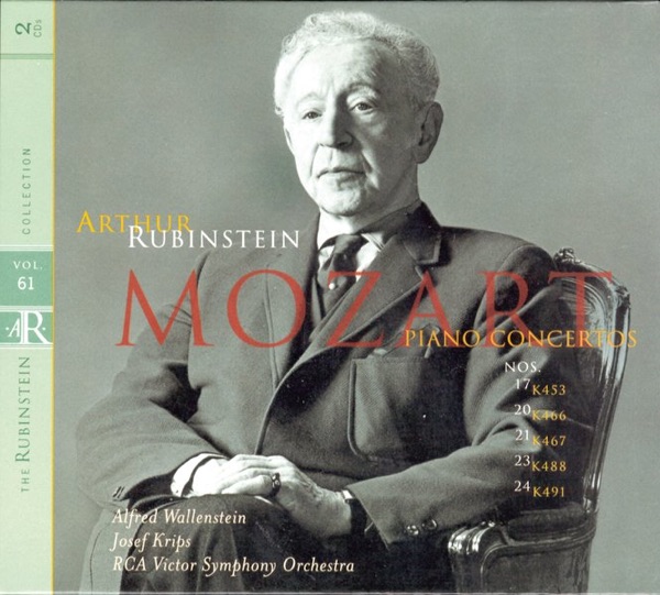 Rubinstein Collection, Vol. 61: Mozart: Piano Concertos Nos. 17, 20, 21, 23 & 24 album cover