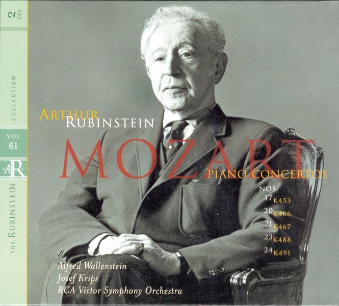 Rubinstein Collection, Vol. 61: Mozart: Piano Concertos Nos. 17, 20, 21, 23 & 24 album cover