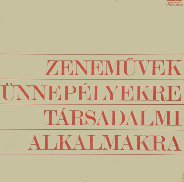 Zeneművek társadalmi alkalmakra III.a album cover