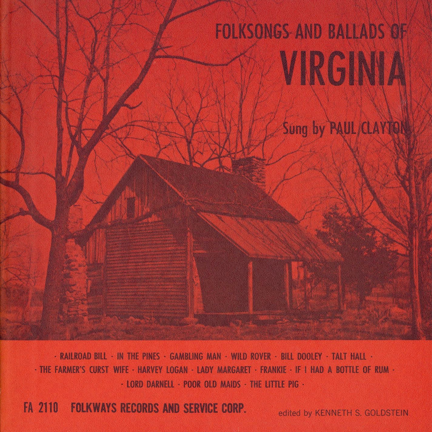 Folksongs and Ballads of Virginia album cover