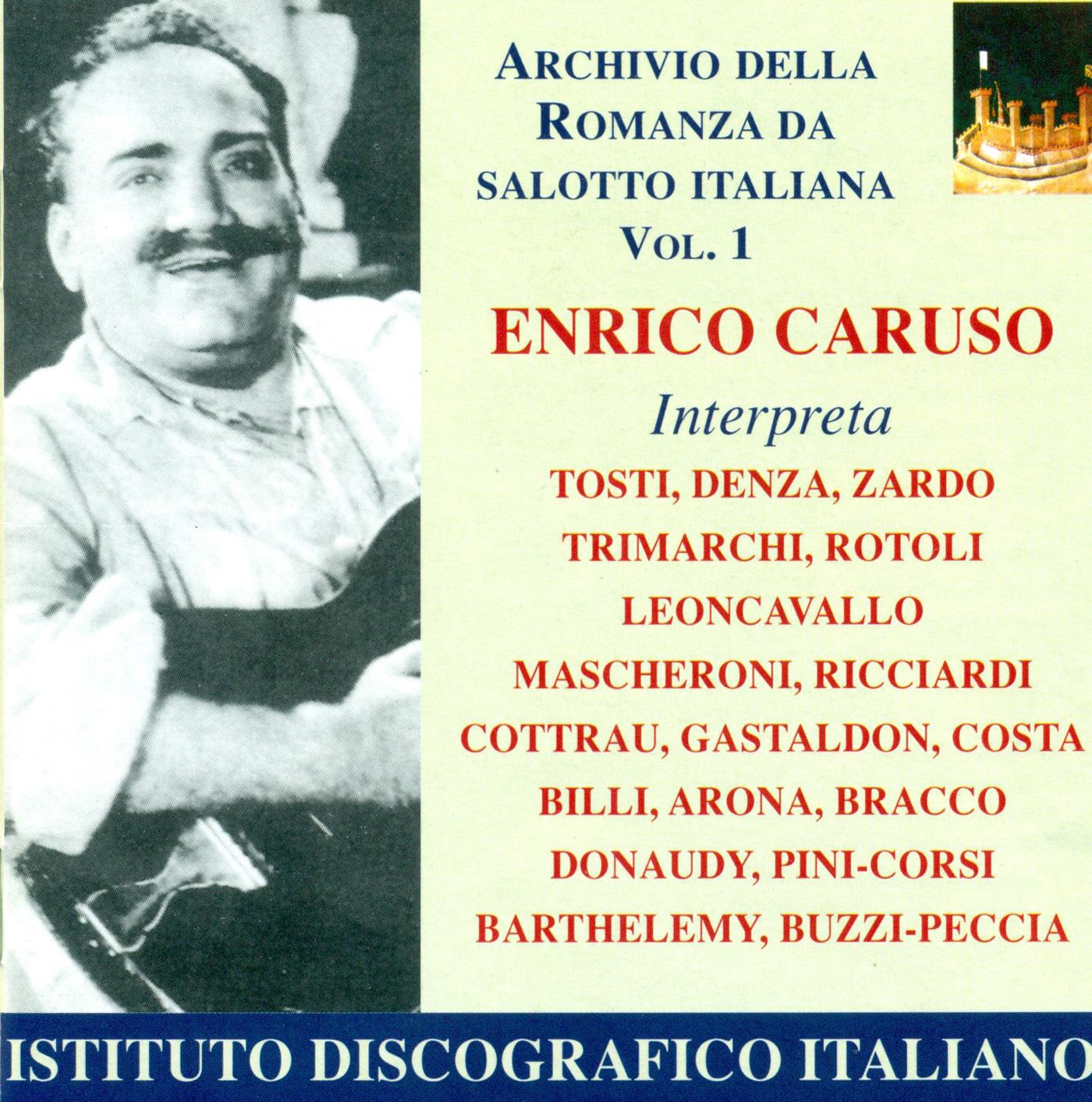 Vocal Recital: Caruso, Enrico - Denza, L. - Trimarchi, R. - Zardo, R. - Arona, C. (Archivio Della Ro album cover