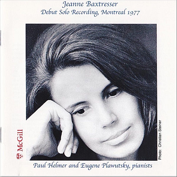 Jeanne Baxtresser Debut Solo Recording, Montreal 1977 album cover