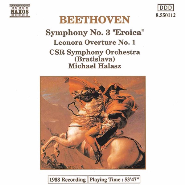 Beethoven: Symphony No. 3 - Leonore Overture No. 1 album cover