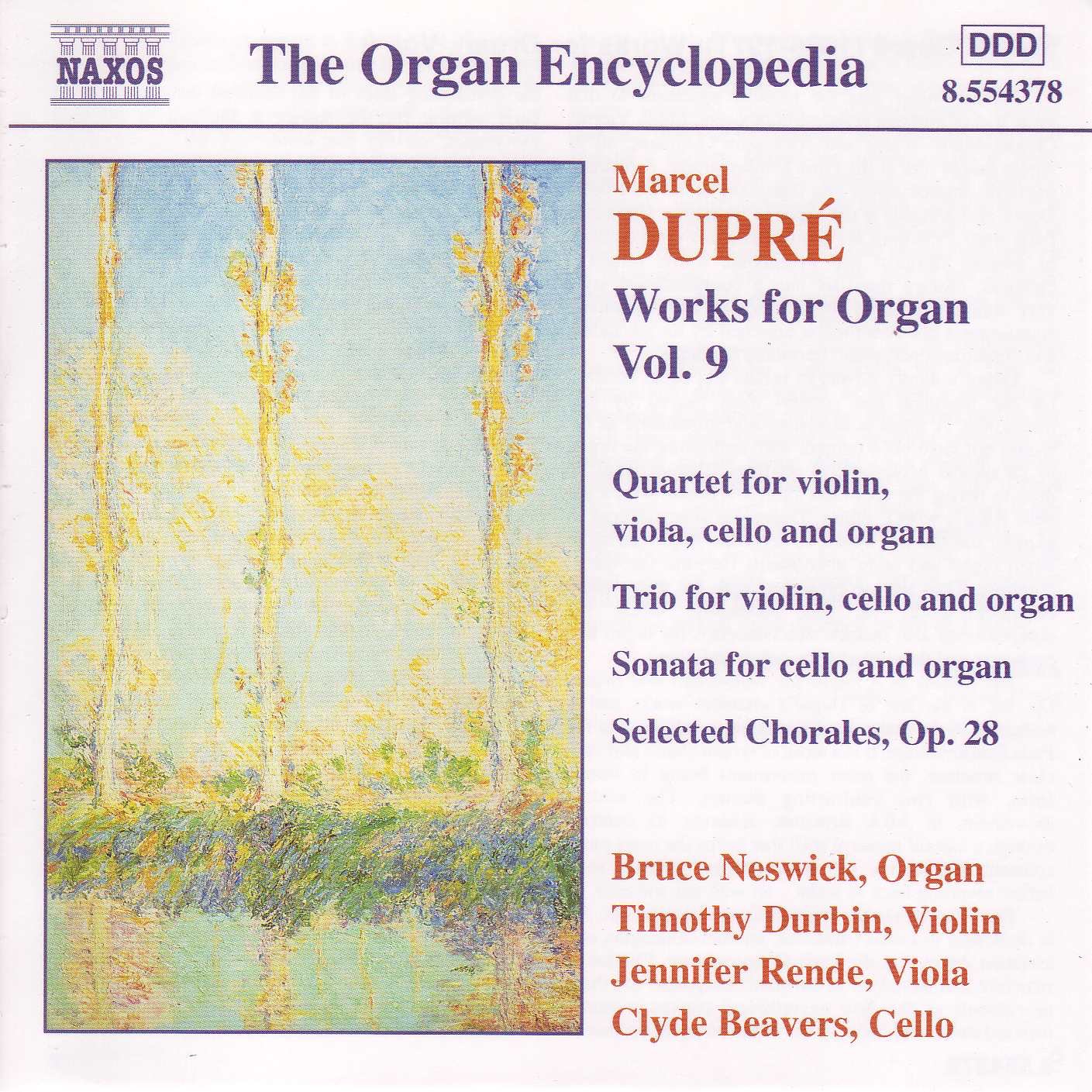 The Organ Encyclopedia: Dupre: Works for Organ, Vol. 9 album cover