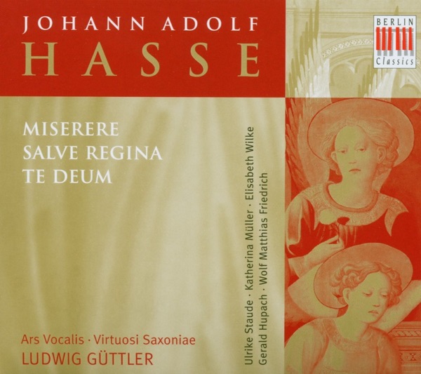 Hasse: Misere, Salve Regina & Te Deum album cover