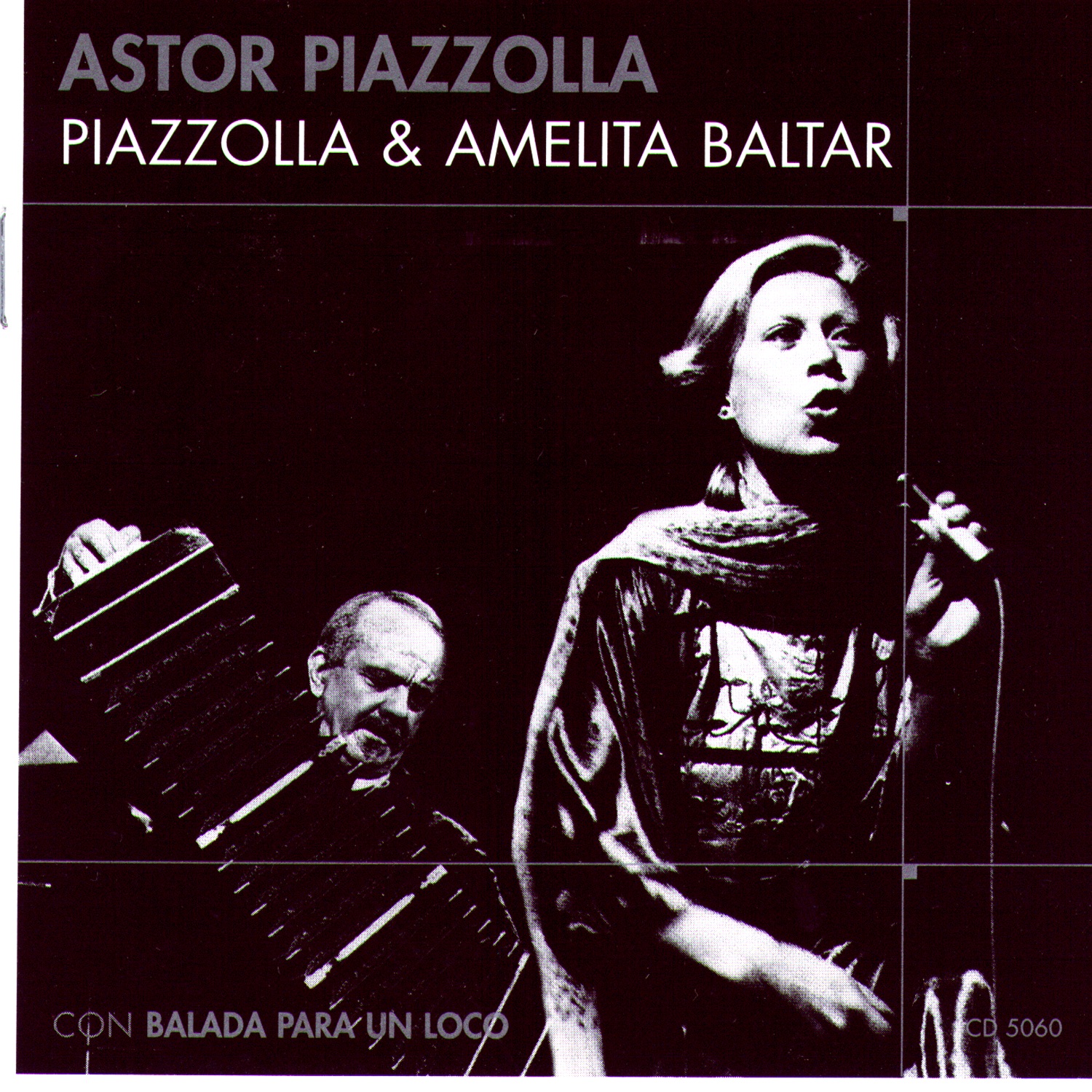 Piazzolla & Amelita Baltar album cover