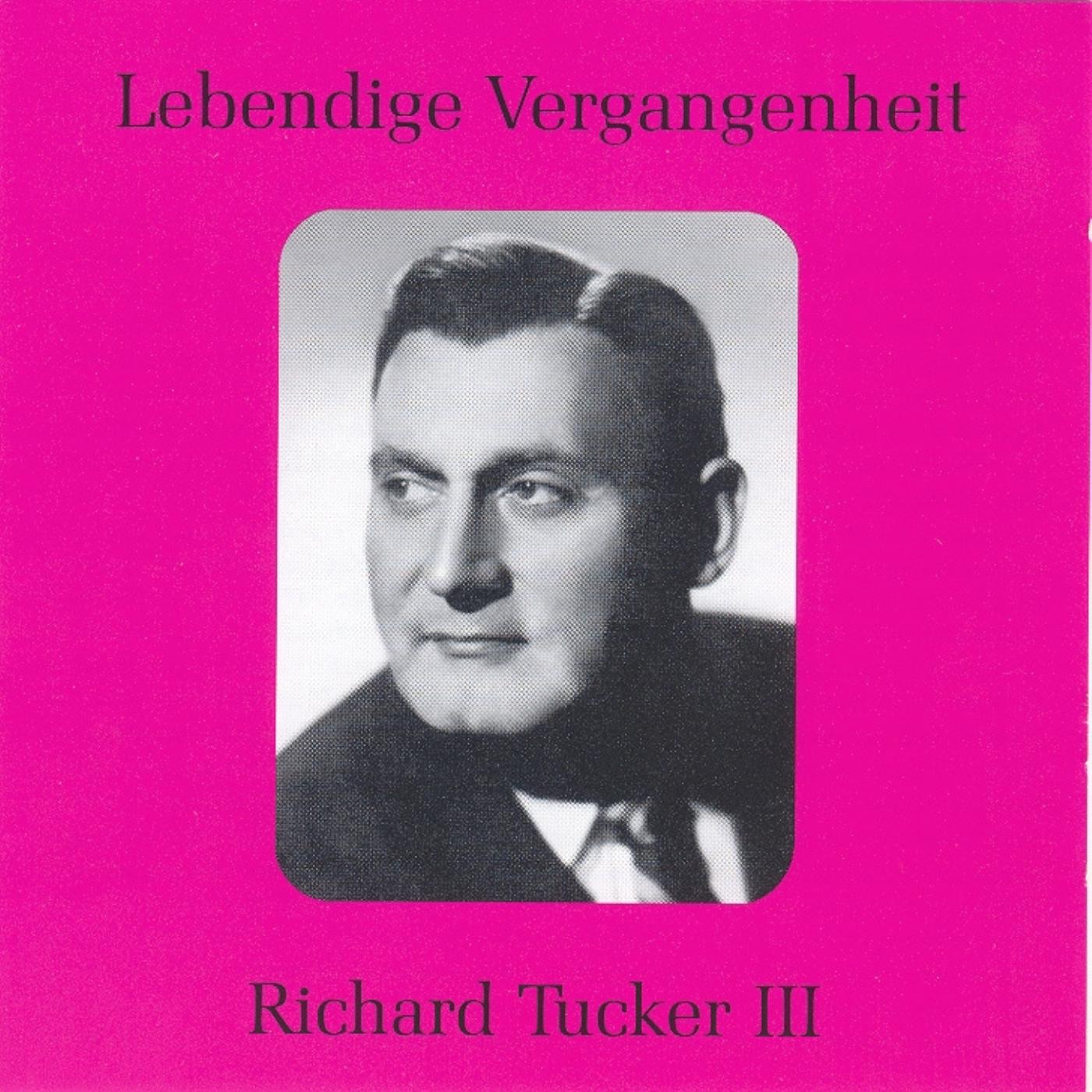 Lebendige Vergangenheit - Richard Tucker Vol.III album cover