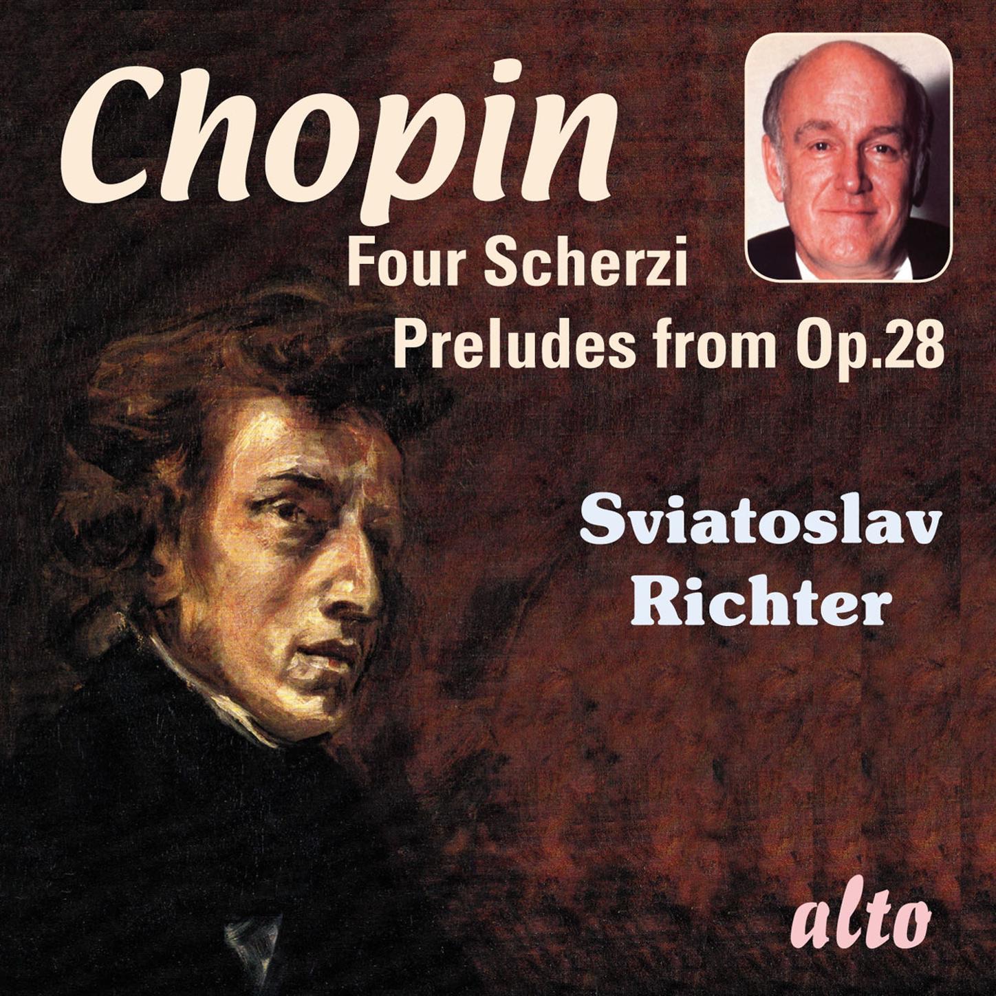 Chopin: Scherzi 1-4; Thirteen Preludes from Op. 28 album cover