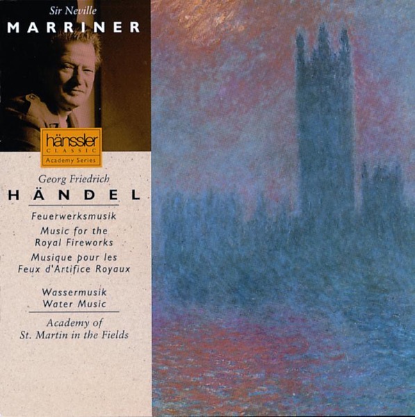 Handel: Music for the Royal Fireworks - Water Music album cover