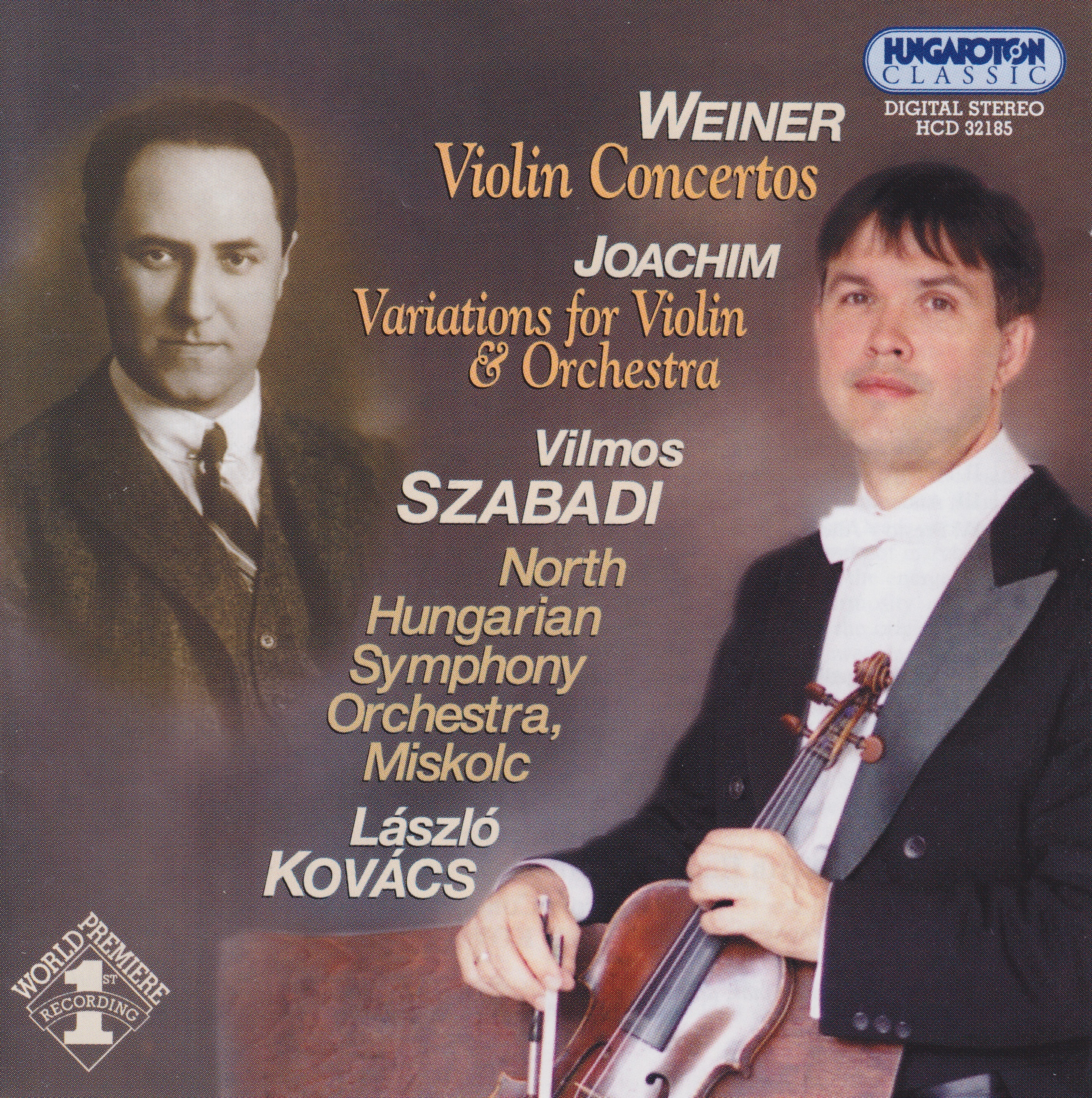 Weiner: Violin Concertos, Joachim: Variations for Violin and Orchestra album cover